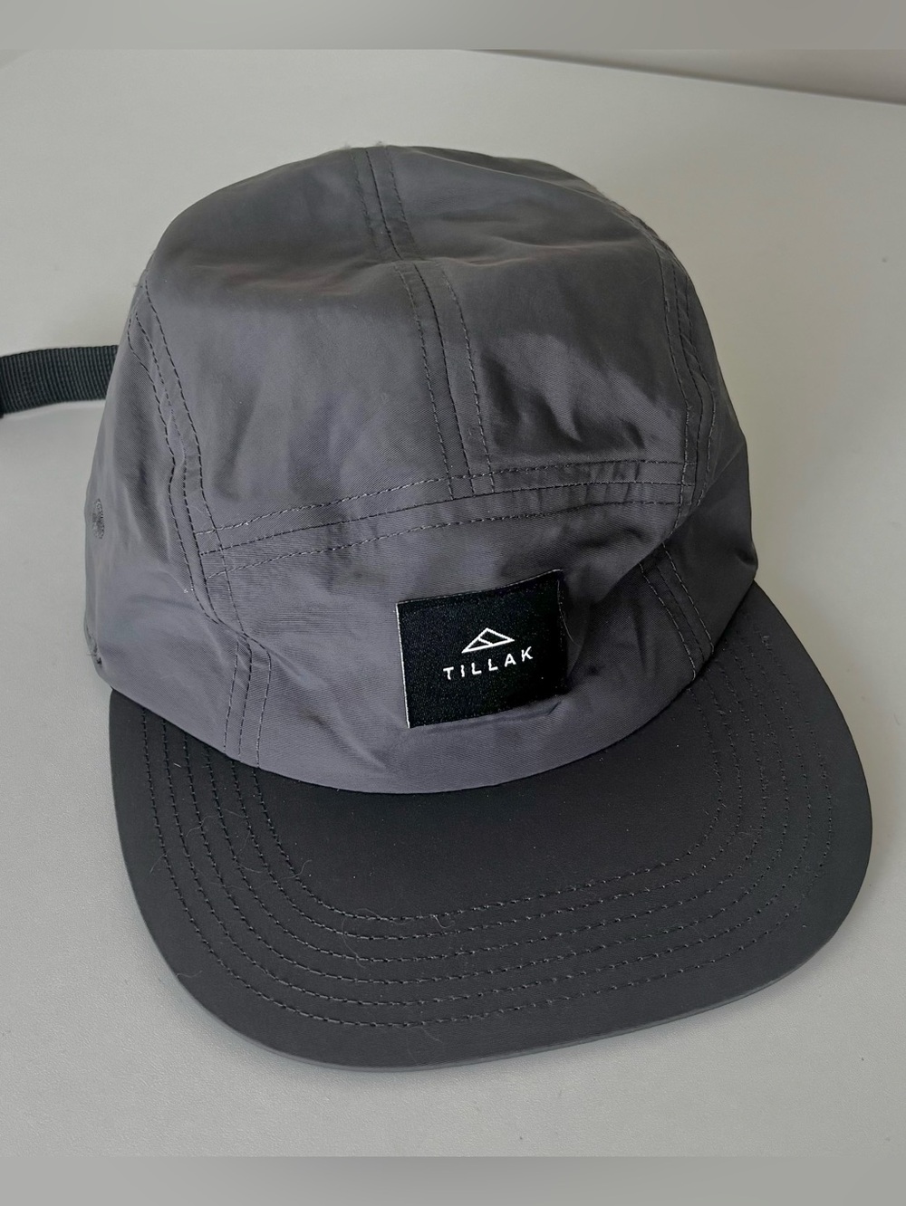 Tillak Wallowa Camp Hat, Basalt Grey Cap, Lightweight Nylon, Buckle Strapback - Picture 5 of 10